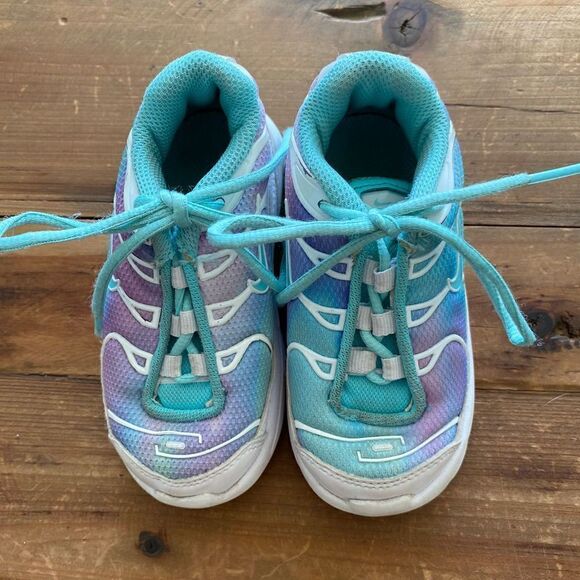 Nike Air Max Toddler White Aqua Purple Size 7C - Picture 3 of 7